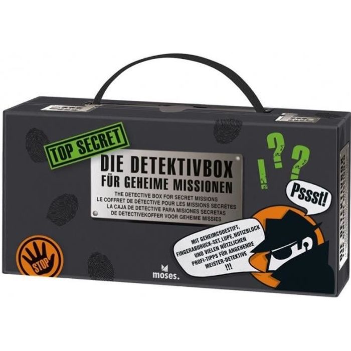 Mallette de détective Top Secret 22 cm