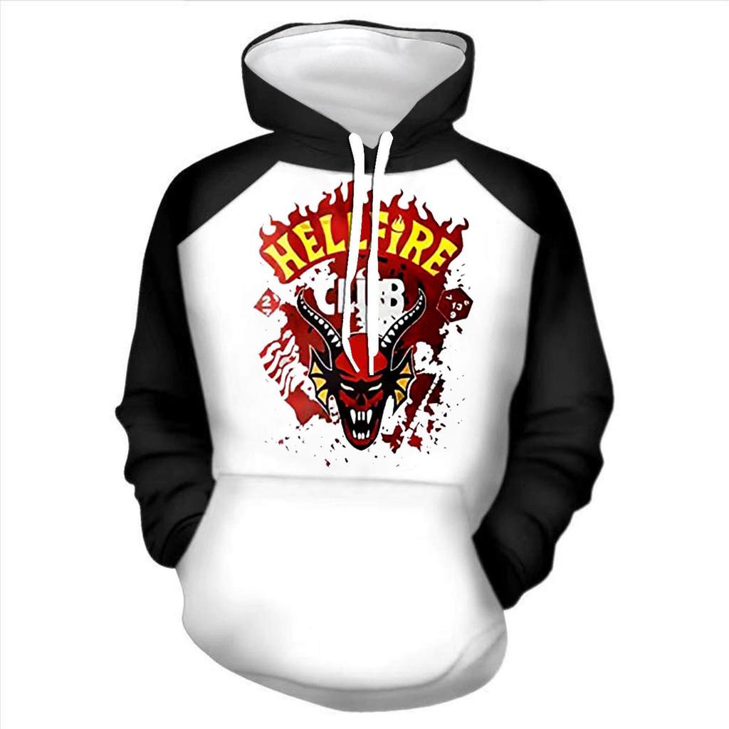 YMQ235 3D Digital Art Plus Size Hoodie - European & American Style
