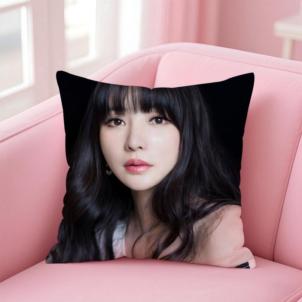 Popular fashion Chinese sexy actress LLiu Yan Cushion Cover Pillow Case Soft Friendly Fabric Concealed Zipper
