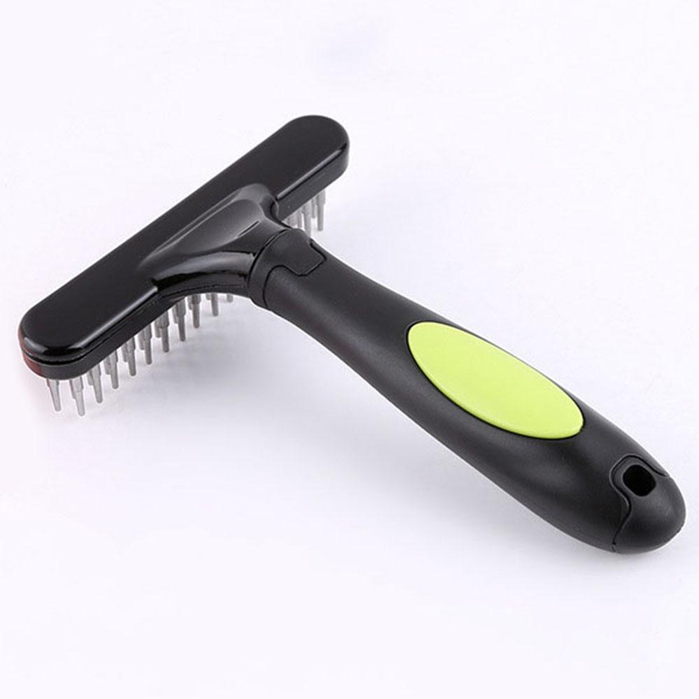 Professional Dog Grooming Rake Long Hair Cat Dog Undercoat Rake Brush for Shedding Matted Loose Hair Knots & Tangles Pet Product