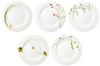 NARUMI Geschirrset Satohana Goyomi Grün Blumenmuster 5 Muster Set Niedlich Serviert 5 Personen 15 Teile Mikrowellengeeignet Hergestellt in Japan Geschenkbox