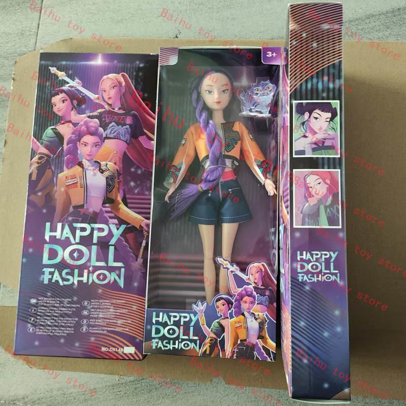 Kpop Demon Hunters Vinyl Doll Rumi Mira Zoe Action Figures Anime Collection Model Party Decor Toy Kids Girls Christmas Gift