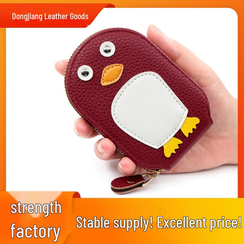 Sleek & Stylish Cute Penguin Card Holder - Lightweight & Multifunctional for Travel & Everyday Use