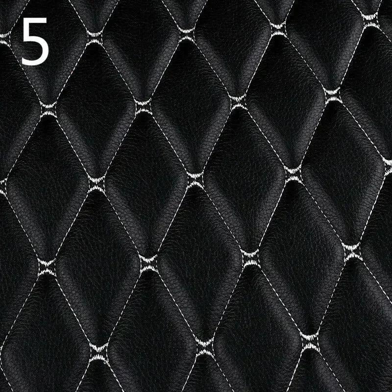 Pelle PU con Imbottitura in Spugna Rotolo da 1M Tessuto per Rivestimenti Trapuntato per Tappetini Auto Fai-da-te, Divani, Mobili e Decorazioni per Ambienti