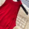 Pure Desire Sleeveless Dress Women's Summer Sexy Backless Waist Thin Spice Girl Chic Pendulum Long Skirt