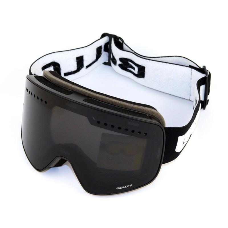 Adult Magnet Ski Goggles Double-Layer Anti-Fog Large Cylindrical Ski Equipment Eye Eyeglasses Card Myop