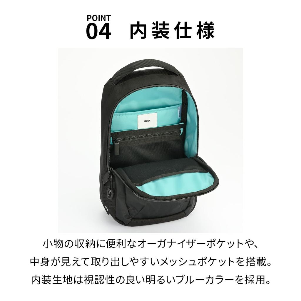 Lagrentis Cross X Body Bag 5L Tablet High Strength 20063 Black [Acegene] 8.0-inch X-PAC