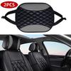 Design Car Headrest Covers PU Leather Auto Neck Support Head Rest Cushion Cover  Car Interior Decor