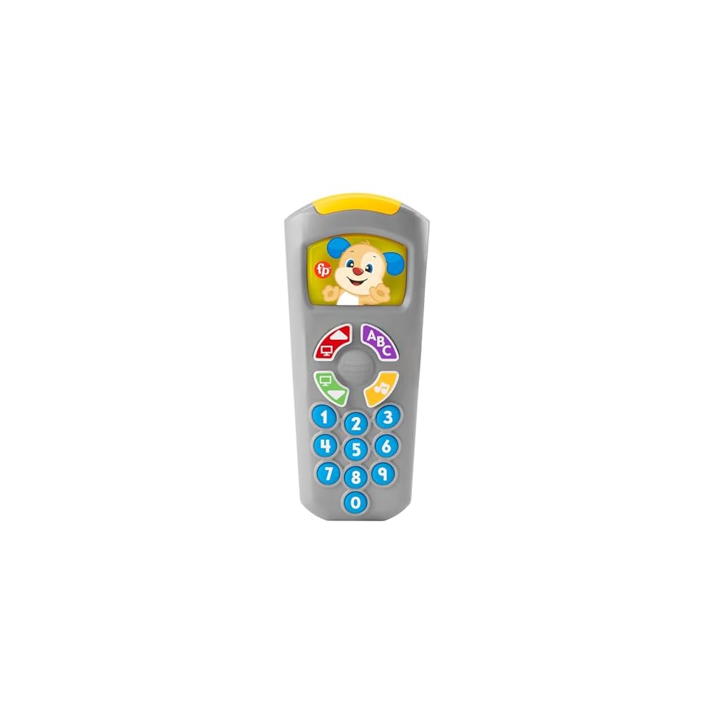 

Fisher Price Bilingual Puppy Remote Learning Toy for Babies and Toddlers Educational Activity Toy Gray