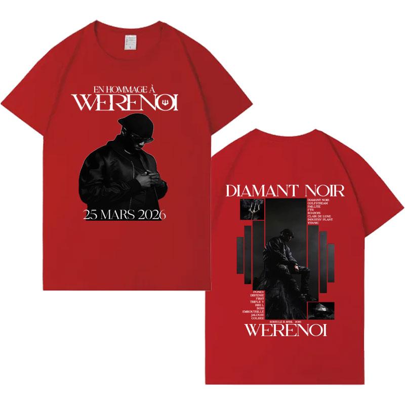 

Rapper WeRenoi New Album Tour 2026 Tshrit Mens Women Tide Oversized Short Sleeve Tshirts Mens High Quality Casual Cozy Tshirt S