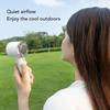 Portable Handheld Fan with Fast Cooling, 5 Speeds, Foldable Buckle, USB Rechargeable, White
