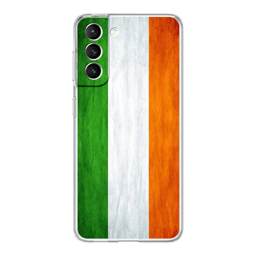Phone Case For Samsung Galaxy S25 Edge S24 S23 FE S22 Ultra S20 S21 5G S10 Plus S10E Soft Clear Cover Ireland Flag