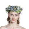 Bride Flower Headband Floral Garland Headpiece Bohemian Flower Crown Headband Boho Bridal Flower Wreath Hair Hoop
