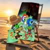 Dandy's World Print Beach Towel Design, Soft, Lightweight. for Home Bathroom, Spa, Pool, Yoga, Surfing, Camping, Gift for Family, Friend