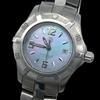 Used Working Item 2000 Exclusive Shell Ladies Watch Quartz QZ Date 3 Hands Silver