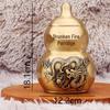 Brass Fire Dragon Gourd Desktop Ornament for Home and Kitchen Décor