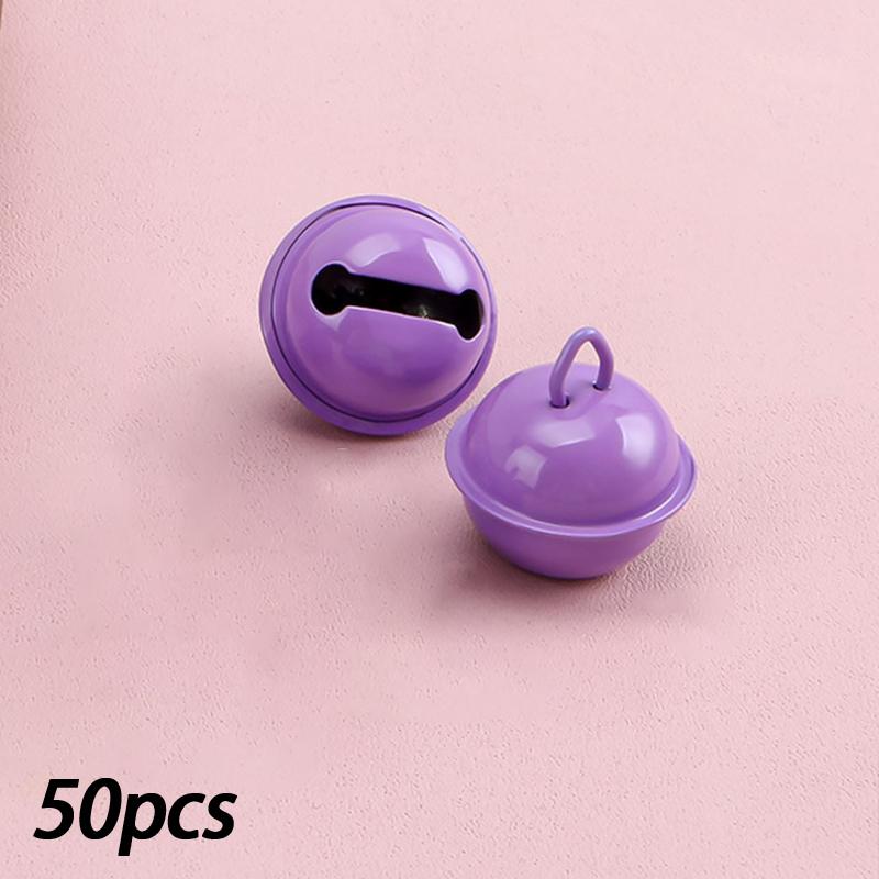 Clochettes Colorées 14/18/22mm Petit Pendentif Accessoires Porte-clés DIY Clochettes Rondes pour Animaux (50 pièces)