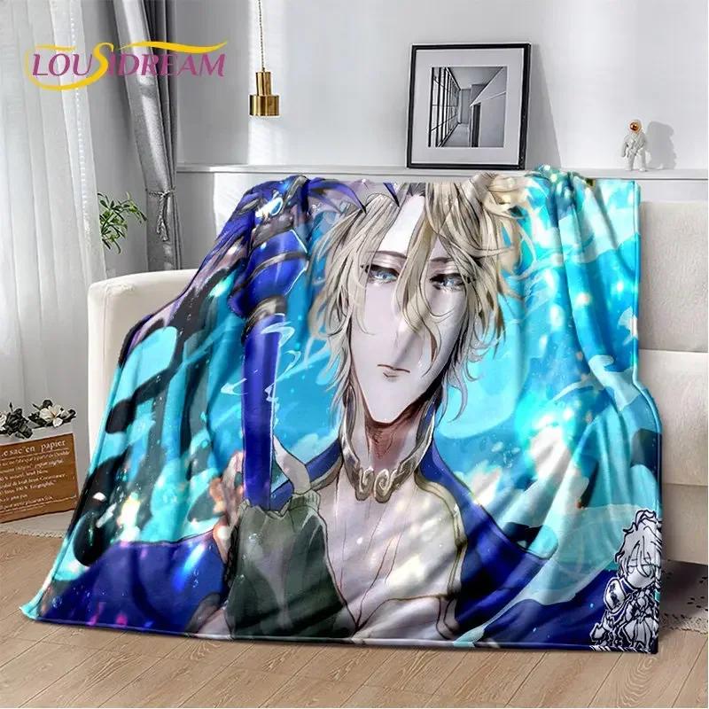 Record of Ragnarok Anime Cartoon Weiche Plüschdecke, Flanelldecke, Überwurfdecke für Wohnzimmer, Schlafzimmer, Bett, Sofa, Picknick-Abdeckung