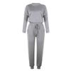 Tracksuit Women 2 Piece Set Loose Comfortable Simple Style Solid Color Long Sleeve Casual Suit Clothes 2024 Top Spring Autumn