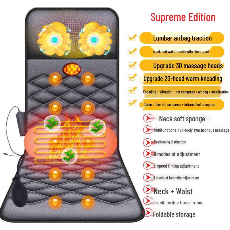 AIVEISI Full-Body Electric Massage Mattress Pad