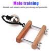 Stretcher Metal Ball Male Sex Toys Scrotum Pendant Ball Wooden Penis Rings Clamp Male Penis Training Testicle Crusher