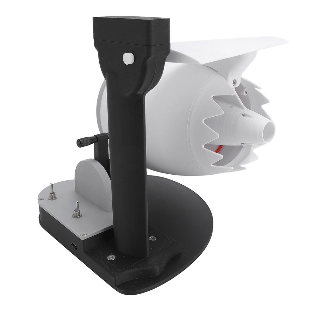 Desktop Fan with Red Tail Light Innovative Turbofan Engine Shape USB Turbo Cooling Fan Humidifier