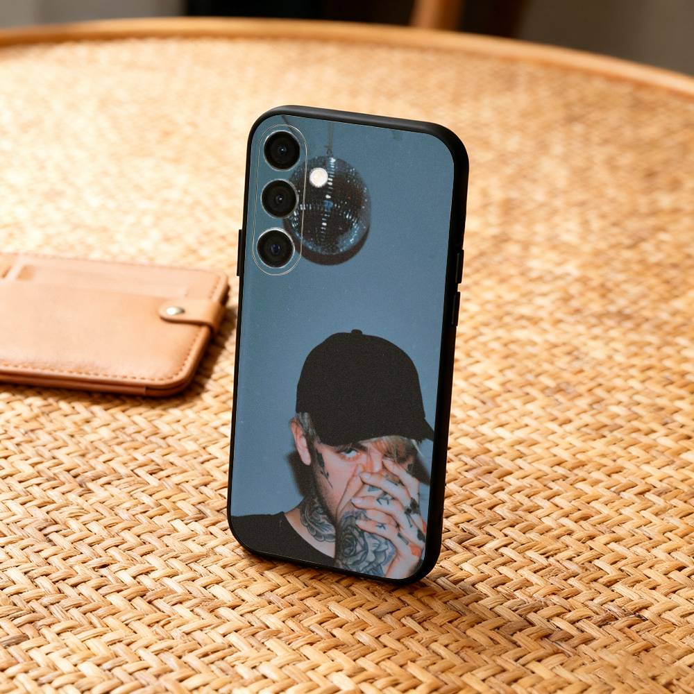 L-Lil Peep Star Shopping Handyhülle Für Samsung A73,A21s,A22,A31,A32,A52,A53,A71,A80,Weiche Schwarze Hülle