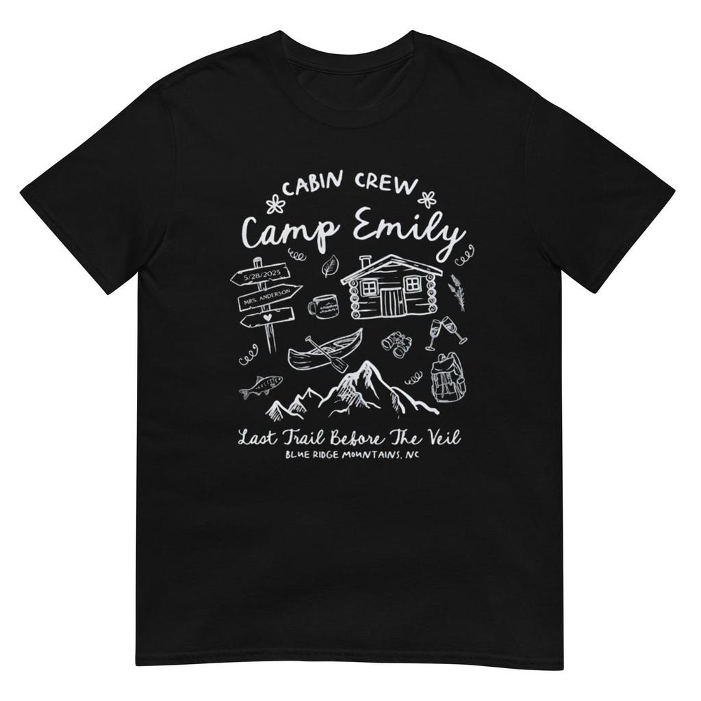 Camp Bachelorette Party t-shirt, fun and cozy bridal party shirt for outdoor celebrations, perfect bachelorette gift