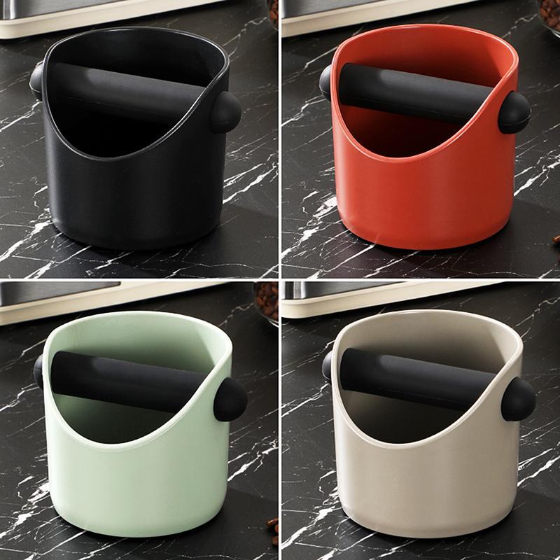 Shock-Absorbent Coffee Knock Box Anti-Slip Espresso Dump Bin For Coffee Grounds With Removable Knock Bar Coffee Grind Waste Bin