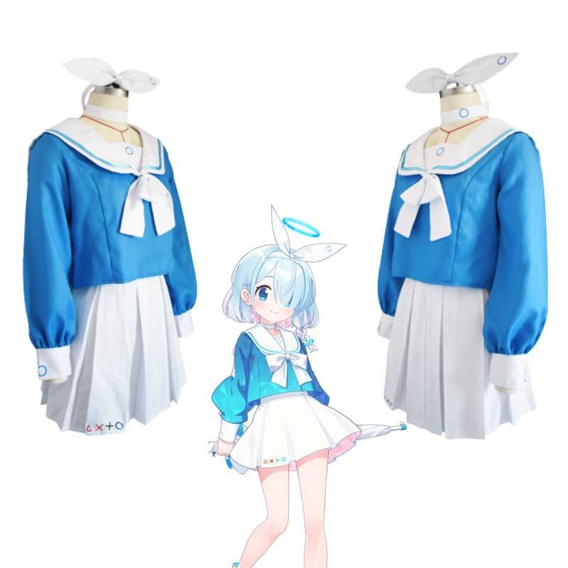 Archives Blue Arona Cosplay Costume Jk Sailor Uniform Skirt Suit Fans Accessory