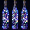 10 pezzi di luci per bottiglie di vino con sughero, luci di sughero super luminose, impermeabili, a batteria, mini luci decorative romantiche