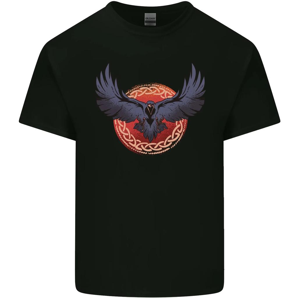 Dark Raven Norse Vikings Kids T-Shirt Childrens