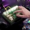 Portable Mechanical Fidget Keyboard with LED Lights Keyboard Pendant  Bag Accessory