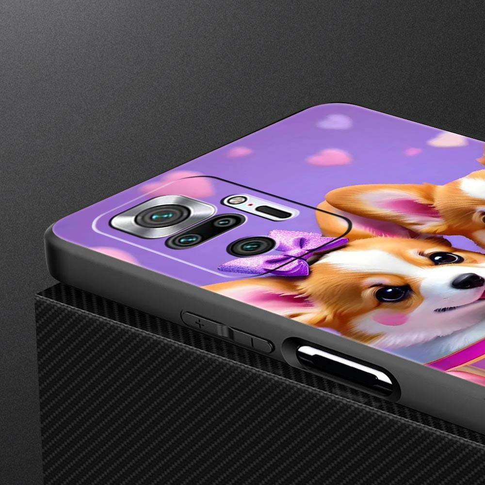 Cute Corgi Dog Phone Case Cover for Redmi 14C 10C Note 15 14 13 12 10 11 K40 Pro Plus 5G Shockproof Soft TPU Shell Fundas Capas