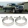2Pcs Turbo Exhaust Outlet V Band Clamp, High Hardness Tube Turbo Outlet Clamps, Exhaust Pipes Connection for Car OEM 3903652