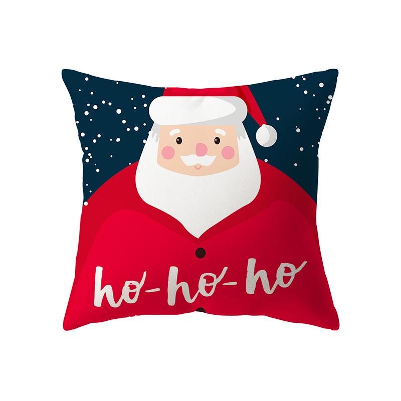 Christmas Theme Christmas Decoration Printing Pattern Cushion Cover Home Living Room Sofa Decoration Pillow Pillow Cover