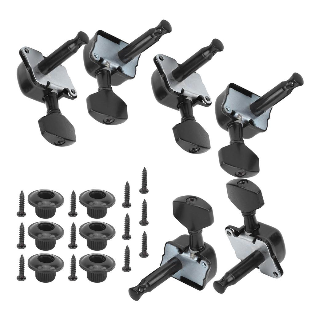 Klucze do strojenia gitary dla półzamkniętej gitary elektrycznej Akcesoria do instrumentów muzycznych(czarny )