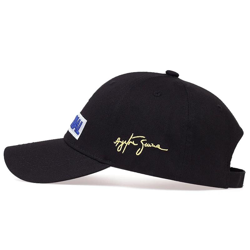New Ayrton Senna Racer Fashion Letter Embroidery Hip-hop Hats Outdoor Adjustable Casual Baseball Caps Sunscreen Hat