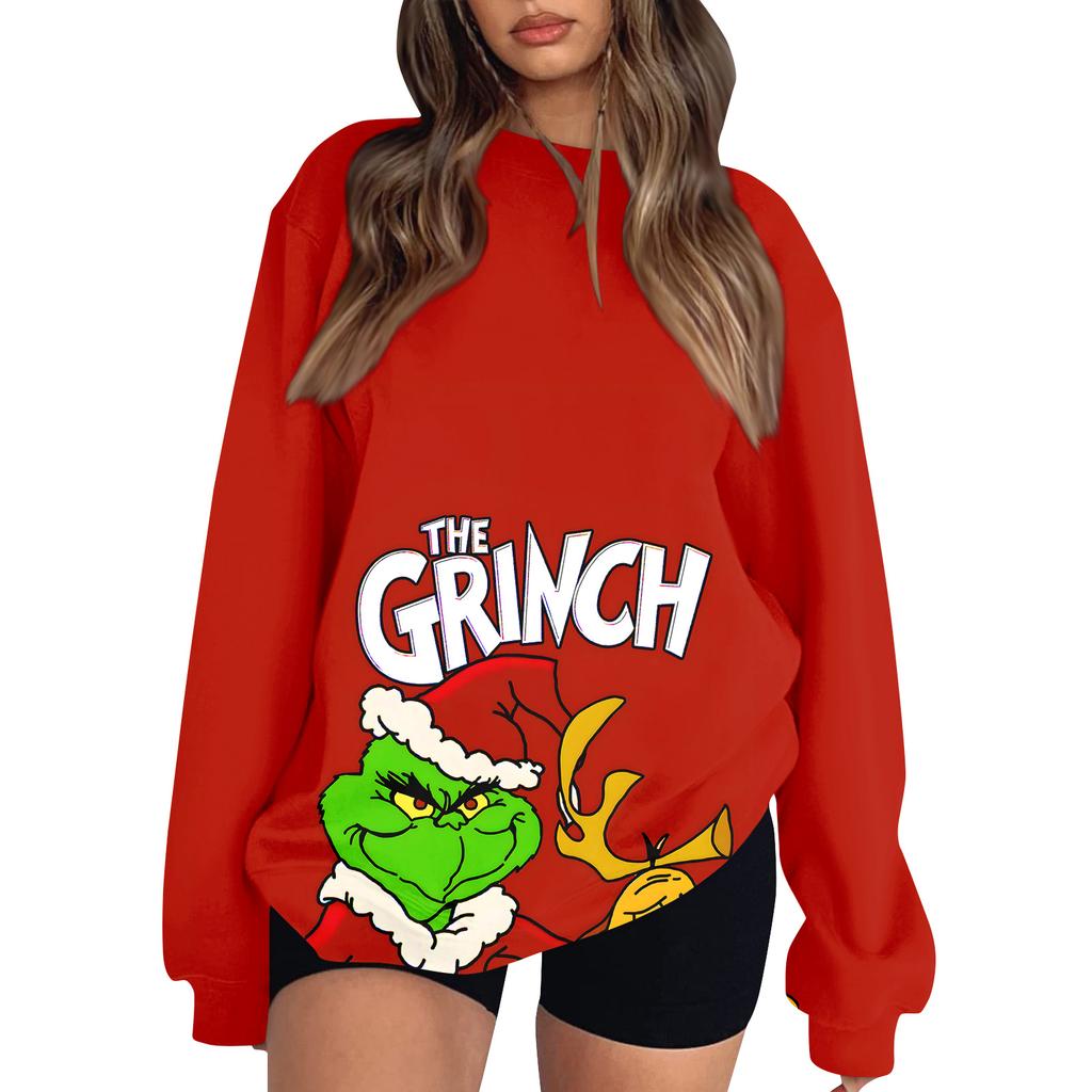 Women's Fashion Lightweight Long Sleeve Pullover Christmas Hoodie