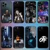 Coque de téléphone pour iPhone 16,15,14,13,12,11,Pro,X,XS,Max,XR,Plus,Mini Rapper K-King Von Housse Noire Souple