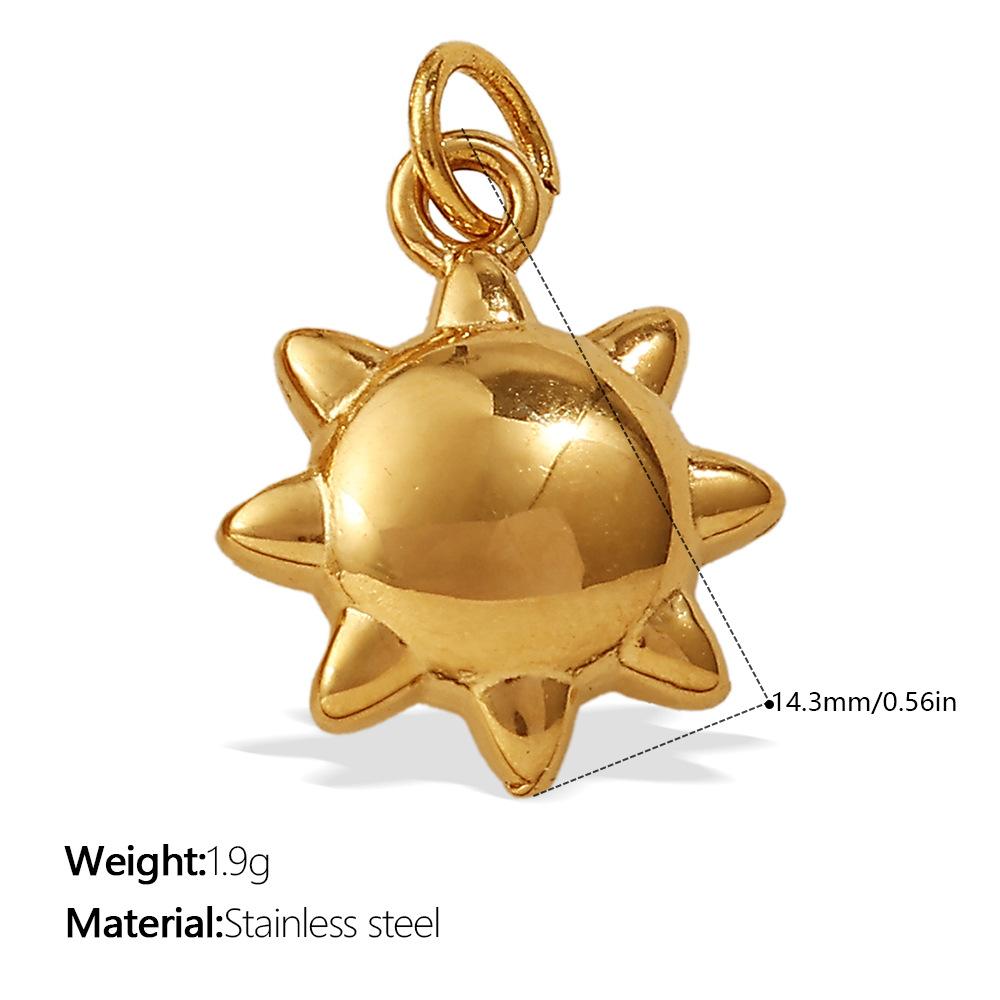 European and American creative gold mini DIY butterfly love pendant collection stainless steel plated 18K gold compact accessories