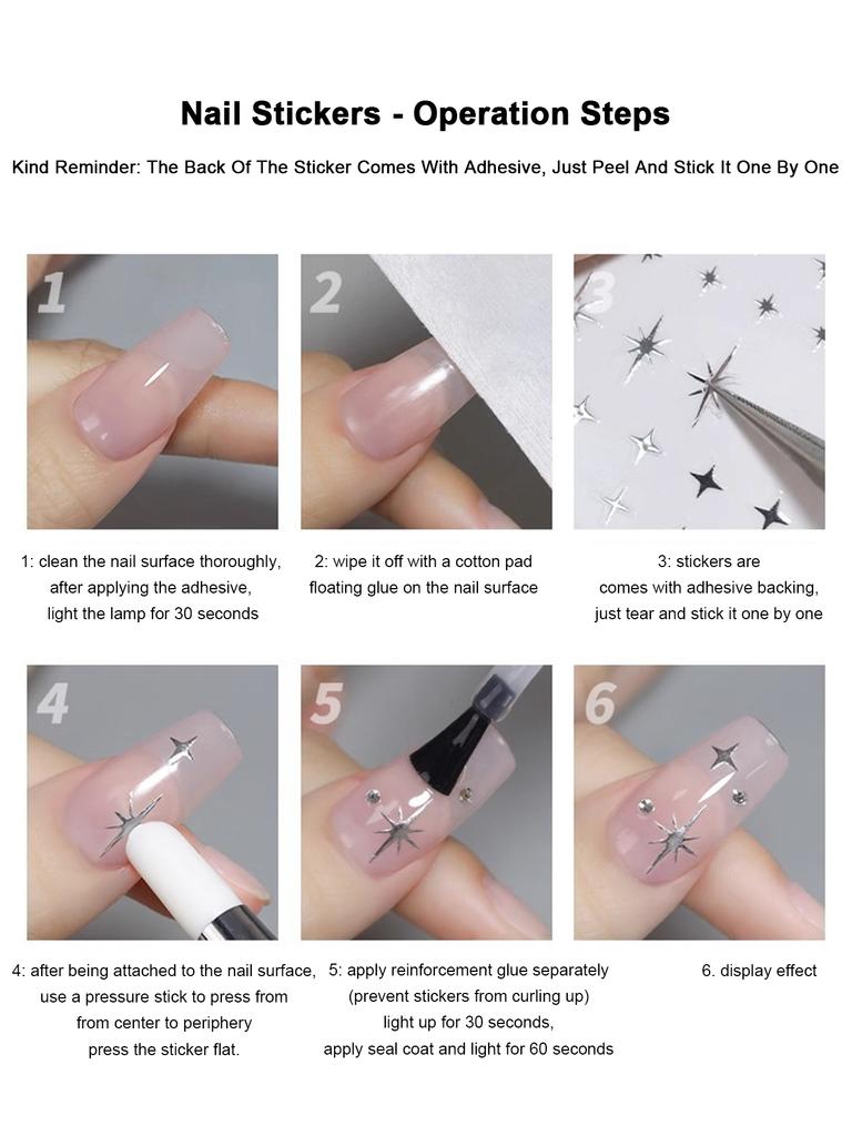 Pure Lace And Lace Nail Stickers 5d Embossed Sweet And Cool Cartoon Nail Stickers With Multiple Styles And Colors As Decorations