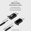 USB A to 3.5mm TRRS Audio Converter External Sound Card HiFi Sound Headphone Mic Adapter for Portable Laptop PC Use