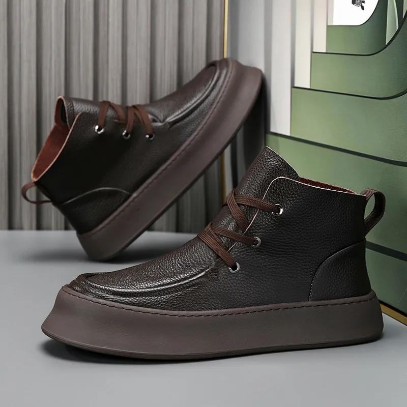 

New Exquisite Luxury Men s Sneakers Casual Board Shoes with High Lift Thick Bottom and Height Increasing Running Shoes 44