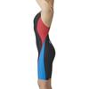 arena Half Spats Racing One Piece Spats Black x Red x L Blue M (Open Back/Half Leg) Women's (BKRD)