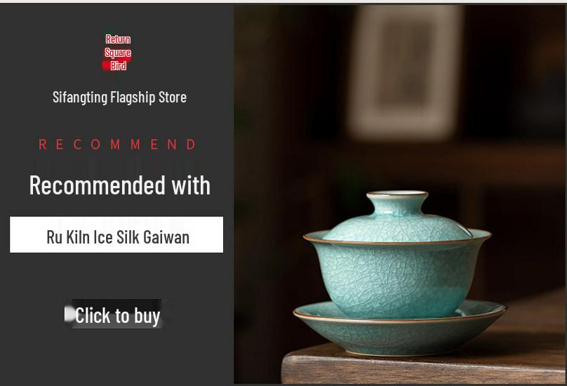 Ru Kiln Ice Crackle Glaze Tea Bowl – High-End Gongfu Ceramic Cup for Personal Use