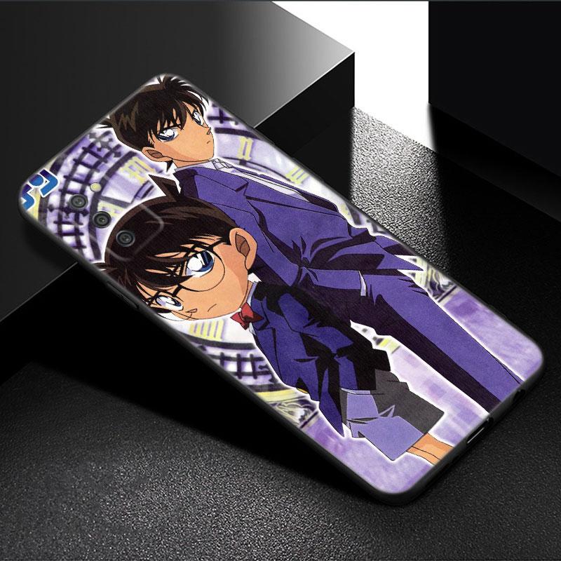Anime Detective Conan Phone Case For Samsung Galaxy A01 A03 Core A04 E A02 A05 A10 A20 A21 A30 A50 S A6 A8 + A7 2018 Black Cover