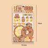 4 Pcs/bag Cartoon Capybara Sticker Creative Capybara Ledger Material  Scrapbooking