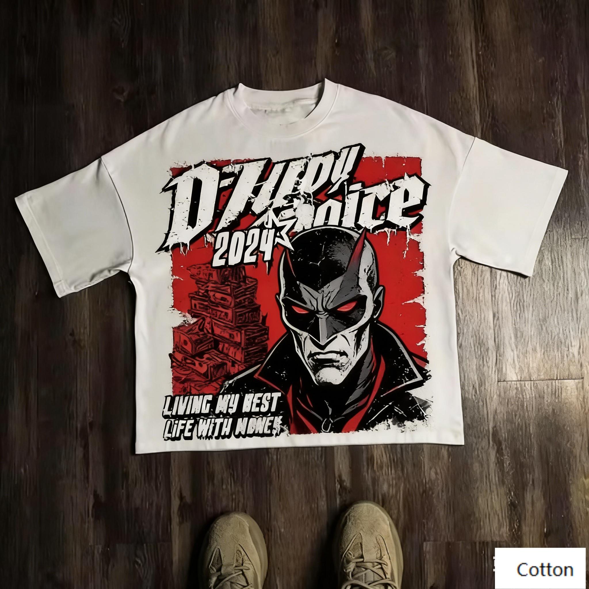 

TShirt with Villain Money Graphic Premium Heavyweight Material Exquisite Street Design for HighEnd Casual Looks M