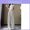 Summer Thin Polyester Wide Leg Pants For Women With Pockets For Casual Wear